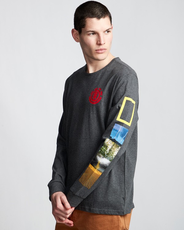 0 Stockade - Camiseta de manga larga para Hombre  Q1LSB9ELF9 Element