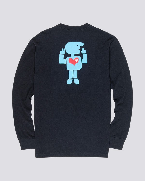 1 Barley - Long Sleeve T-Shirt Black Q1LSC6ELF9 Element