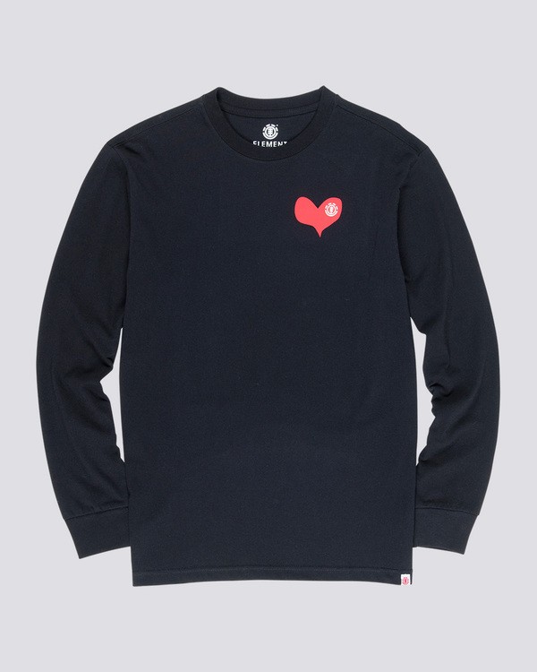 0 Barley - Long Sleeve T-Shirt Black Q1LSC6ELF9 Element