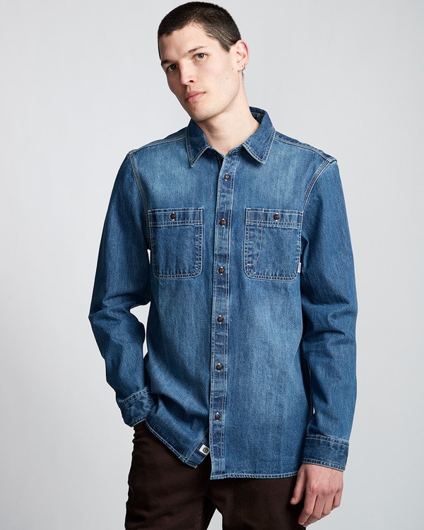 1 Pace Denim - Long Sleeve Shirt  Q1SHA6ELF9 Element
