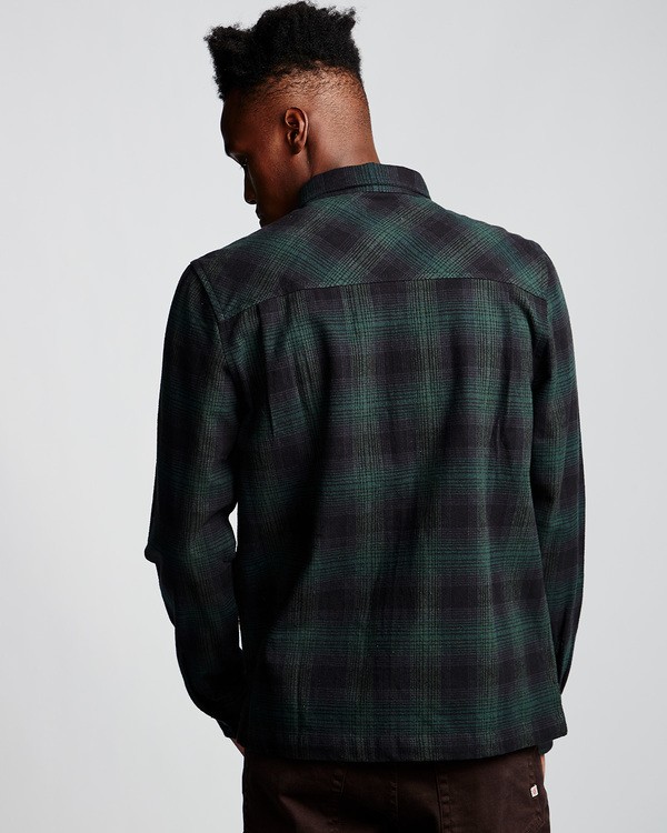 2 Wentworth Shadow - Camicia a Maniche Lunghe da Uomo Green Q1SHA7ELF9 Element
