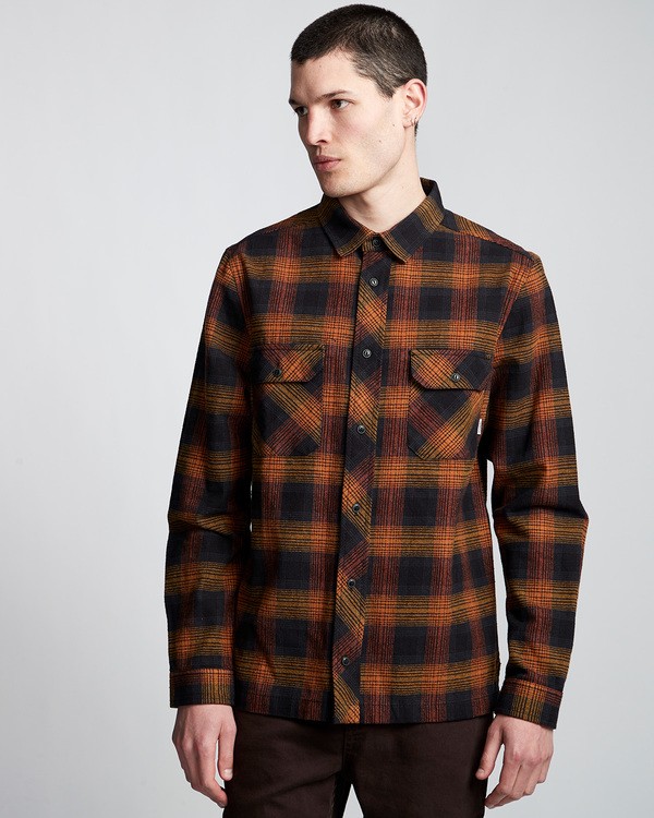 0 Wentworth Shadow - Camicia a Maniche Lunghe da Uomo  Q1SHA7ELF9 Element