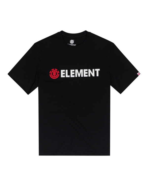 1 Blazin - Short Sleeve T-Shirt for Men Black Q1SSA6ELF9 Element