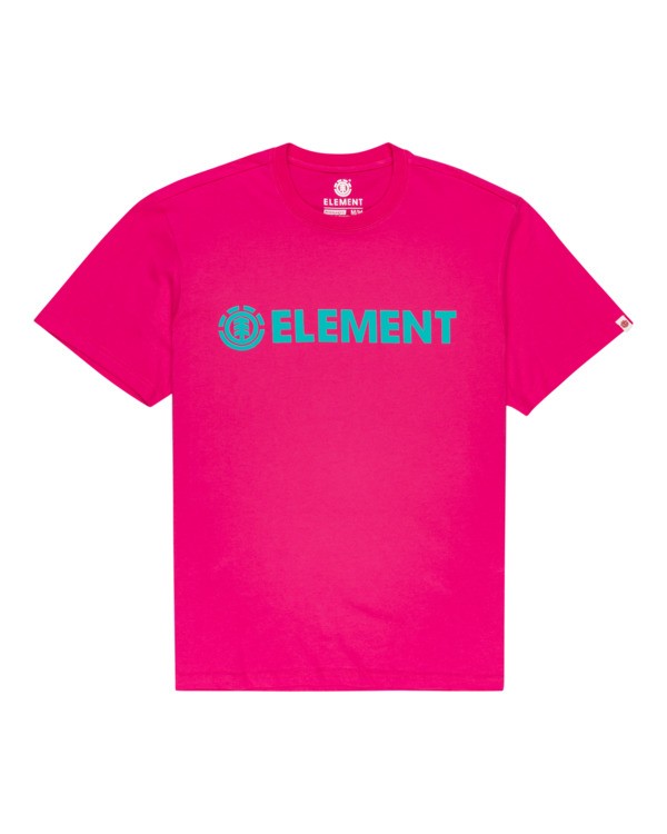 0 Blazin - Short Sleeve T-Shirt for Men Pink Q1SSA6ELF9 Element