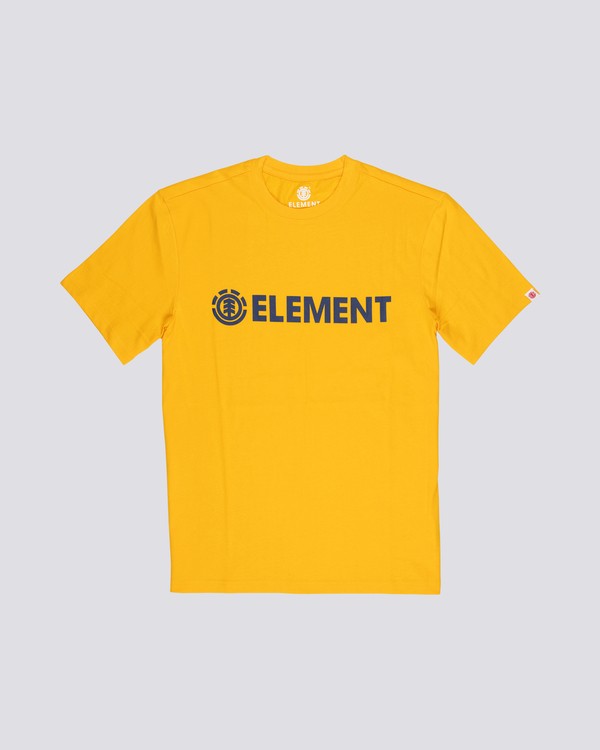 0 Blazin - Short Sleeve T-Shirt for Men Yellow Q1SSA6ELF9 Element