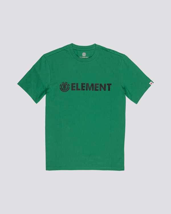 0 Blazin - Short Sleeve T-Shirt for Men Green Q1SSA6ELF9 Element