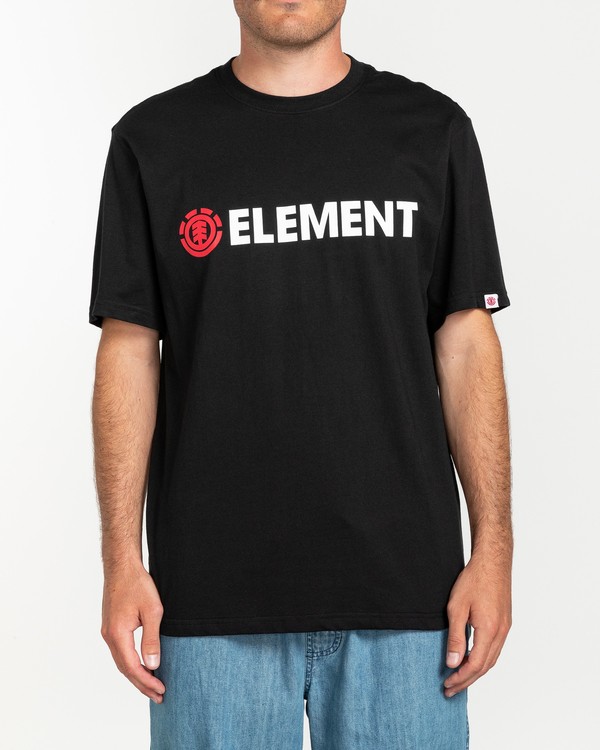 2 Blazin - Short Sleeve T-Shirt for Men Black Q1SSA6ELF9 Element