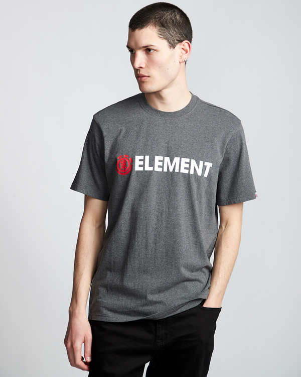 1 Blazin - Short Sleeve T-Shirt for Men Black Q1SSA6ELF9 Element