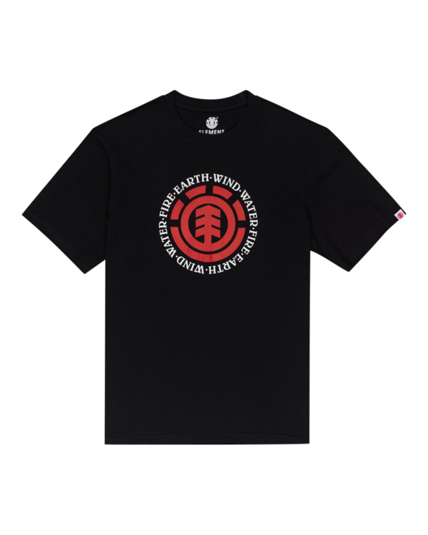 0 Seal - Short Sleeve T-Shirt for Men Black Q1SSA8ELF9 Element