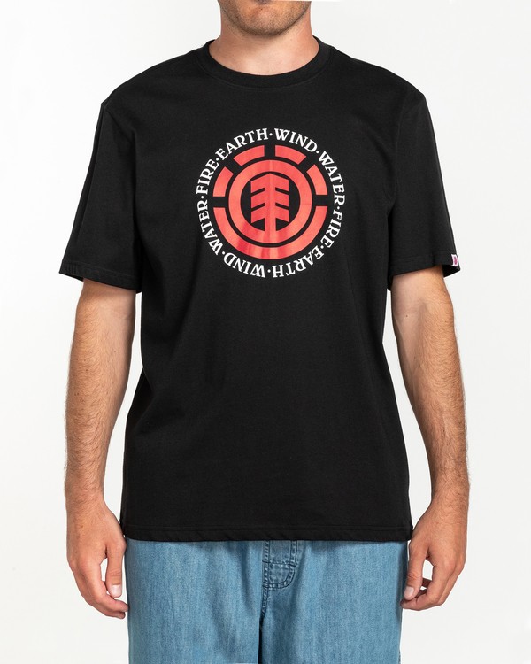 1 Seal - Short Sleeve T-Shirt for Men Black Q1SSA8ELF9 Element