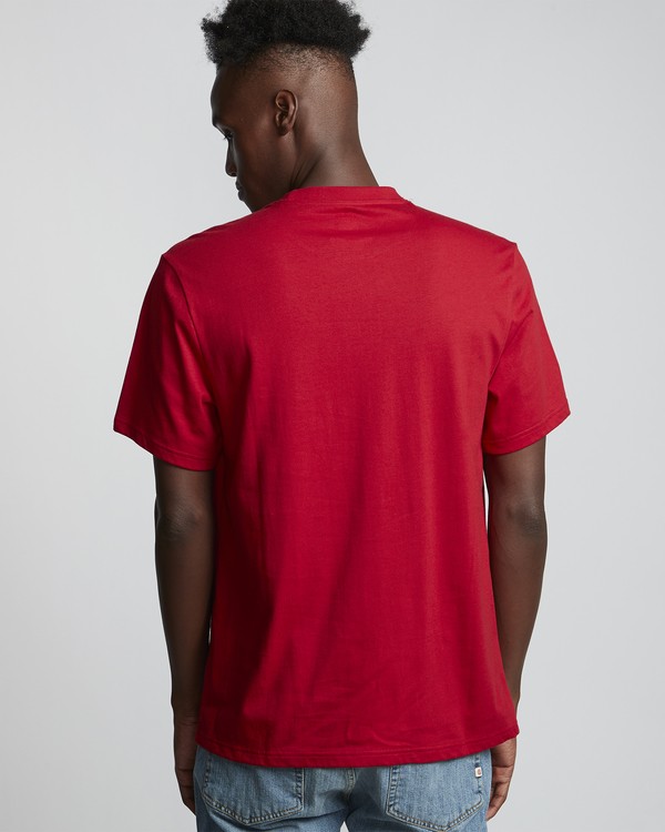 2 Seal - Short Sleeve T-Shirt for Men Red Q1SSA8ELF9 Element