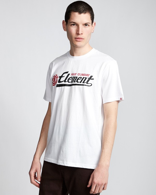 0 Signature - T-Shirt pour Homme Blanc Q1SSA9ELF9 Element