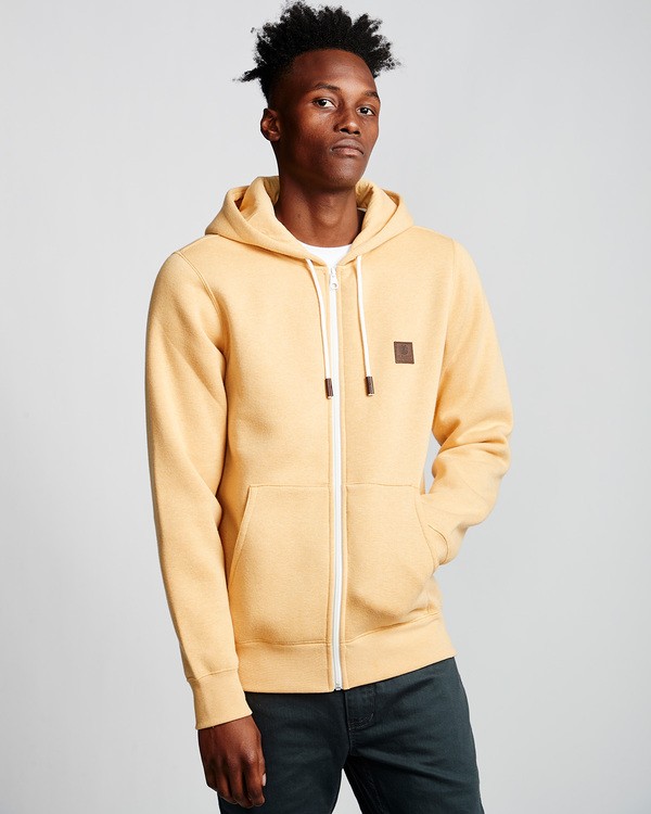 1 Heavy - Zip-Up Hoodie Yellow Q1ZHA1ELF9 Element