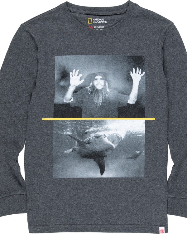 0 Shark Fletcher Boy - Camiseta de manga larga para Chicos  Q2LSA9ELF9 Element