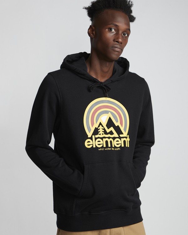 1 Sonata - Sweat à capuche pour Homme Noir S1HOB4ELP0 Element