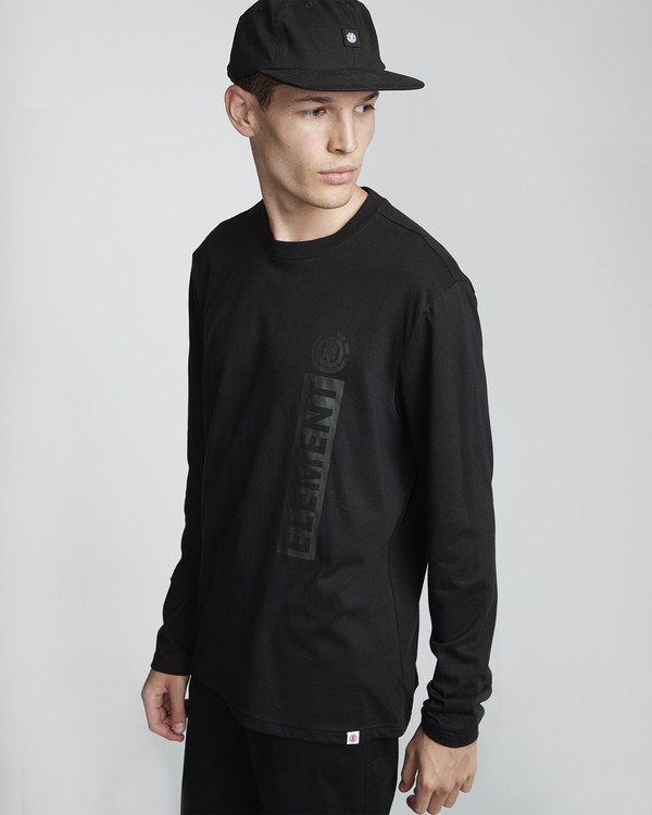 4 Barcus - Organic Cotton Long Sleeve T-Shirt for Men  S1LSA7ELP0 Element