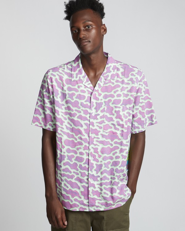 1 Tetsunori Tawaraka Water - Top tissé pour Homme Bleu S1SHA4ELP0 Element