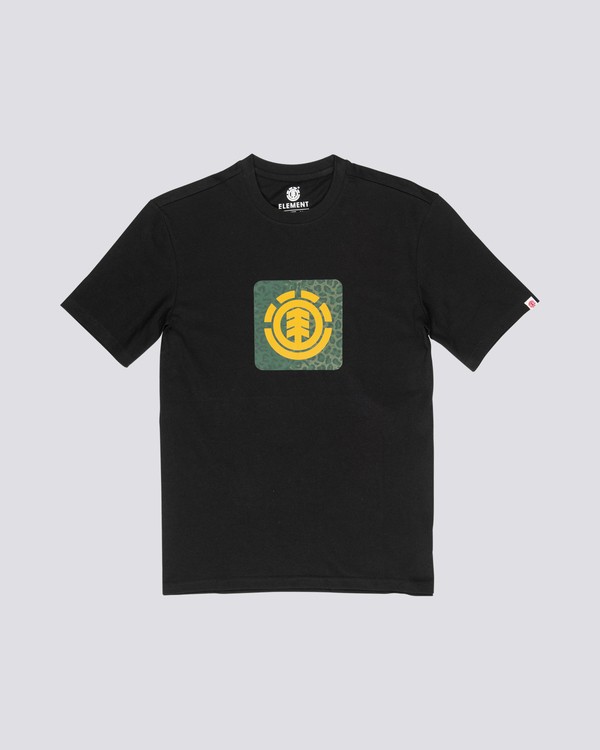 0 Leopard Block Icon - Short Sleeve T-Shirt for Men  S1SSA5ELP0 Element