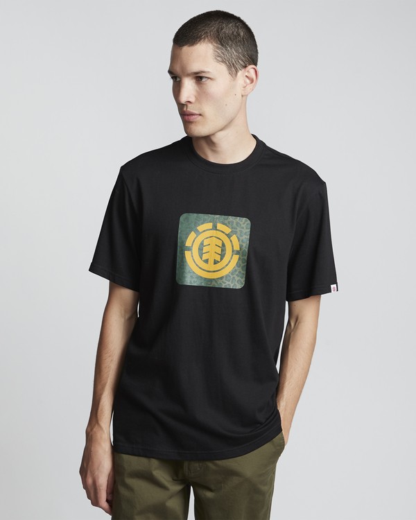 1 Leopard Block Icon - Short Sleeve T-Shirt for Men  S1SSA5ELP0 Element