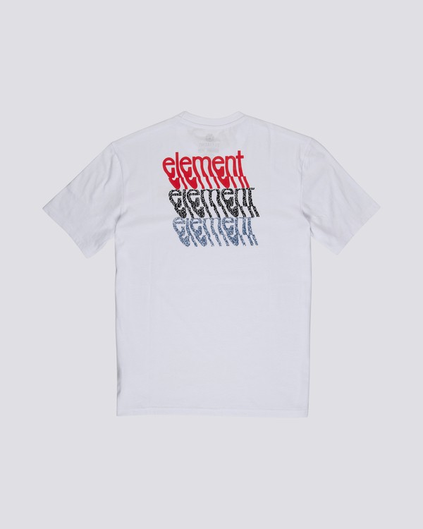 1 Stiles - Short Sleeve T-Shirt for Men White S1SSA7ELP0 Element