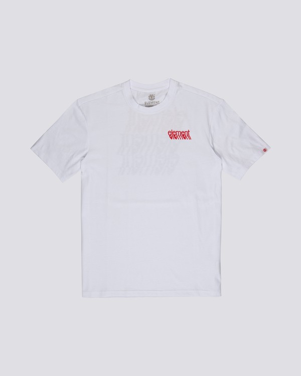 0 Stiles - Short Sleeve T-Shirt for Men White S1SSA7ELP0 Element