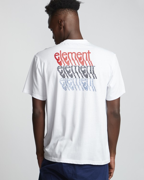 2 Stiles - Short Sleeve T-Shirt for Men White S1SSA7ELP0 Element