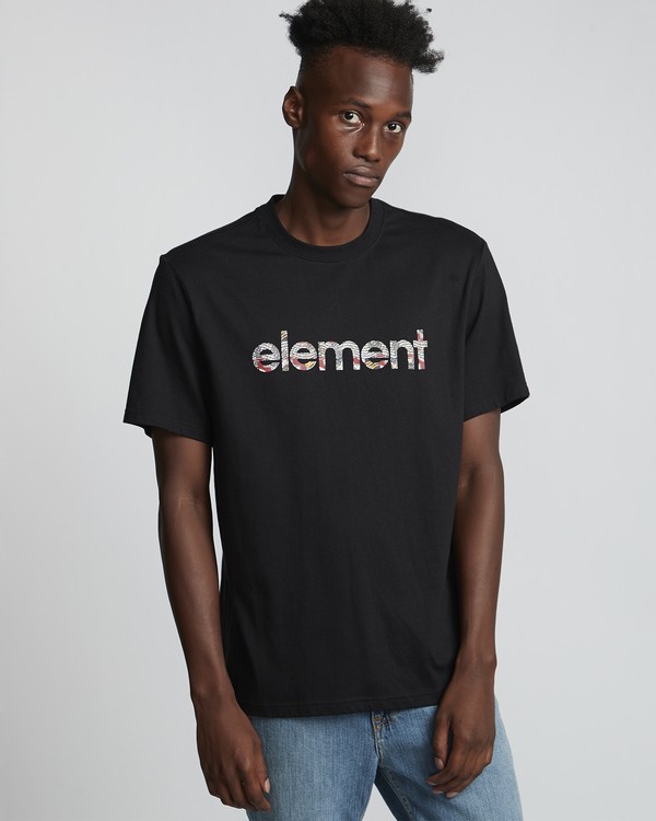 element, Origins - T-Shirt für Herren, FLINT BLACK (3732) 1 Origins - T-Shirt für Herren Schwarz S1SSB1ELP0 Element
