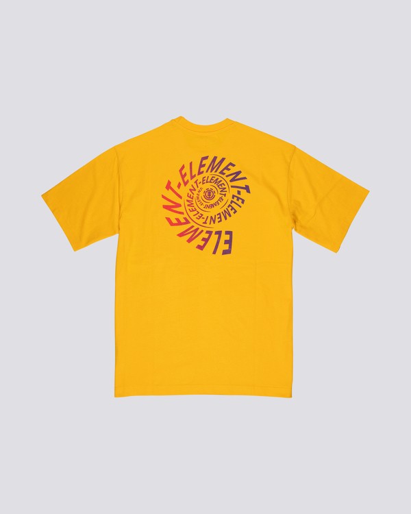1 Frisco - Short Sleeve T-Shirt for Men Yellow S1SSB7ELP0 Element