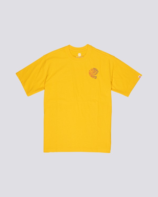 0 Frisco - Short Sleeve T-Shirt for Men Yellow S1SSB7ELP0 Element