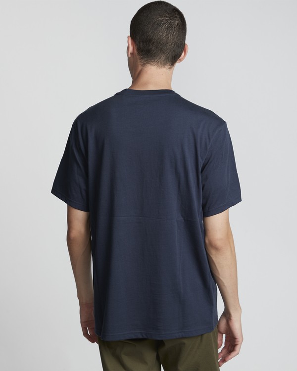 2 Timber! Go East Tree Ghost - Organic Cotton Short Sleeve T-Shirt for Men Blue S1SSD2ELP0 Element