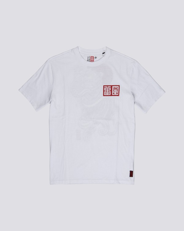0 Timber! Go East Tradition - Organic Cotton Short Sleeve T-Shirt for Men White S1SSD7ELP0 Element