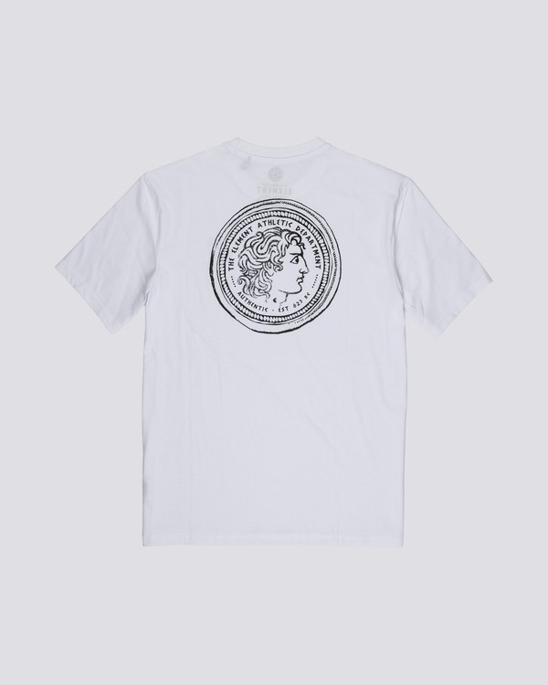 1 No Pain No Gain Tralle - Organic Cotton Short Sleeve T-Shirt for Men White S1SSE7ELP0 Element