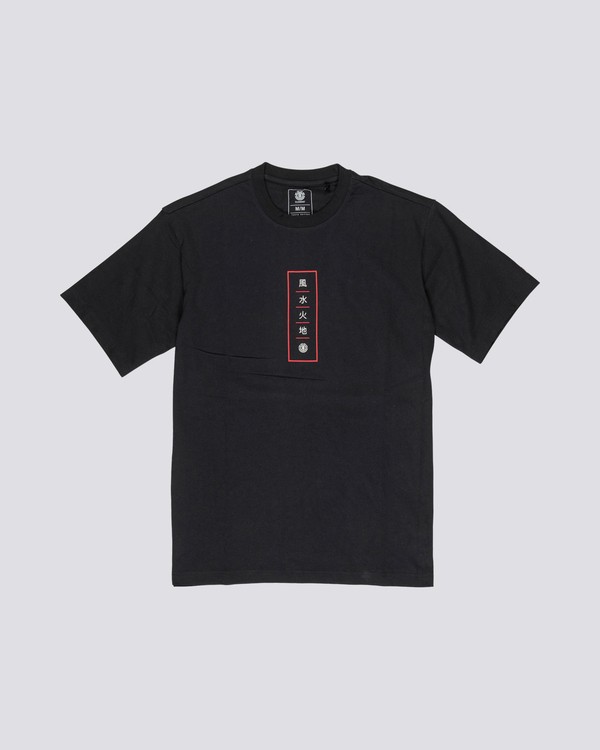0 Primo Tokyo Arata - Short Sleeve T-Shirt for Men Black S1SSF6ELP0 Element