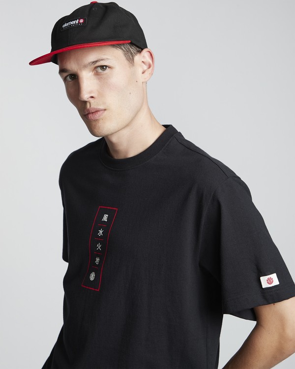 4 Primo Tokyo Arata - Short Sleeve T-Shirt for Men Black S1SSF6ELP0 Element