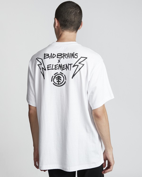 2 Bad Brains Bolt Lock - T-Shirt für Herren Weiss S1SSG4ELP0 Element