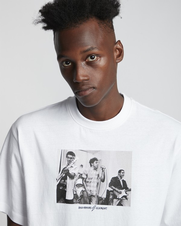 3 Bad Brains 2318 - T-Shirt für Herren Weiss S1SSG5ELP0 Element