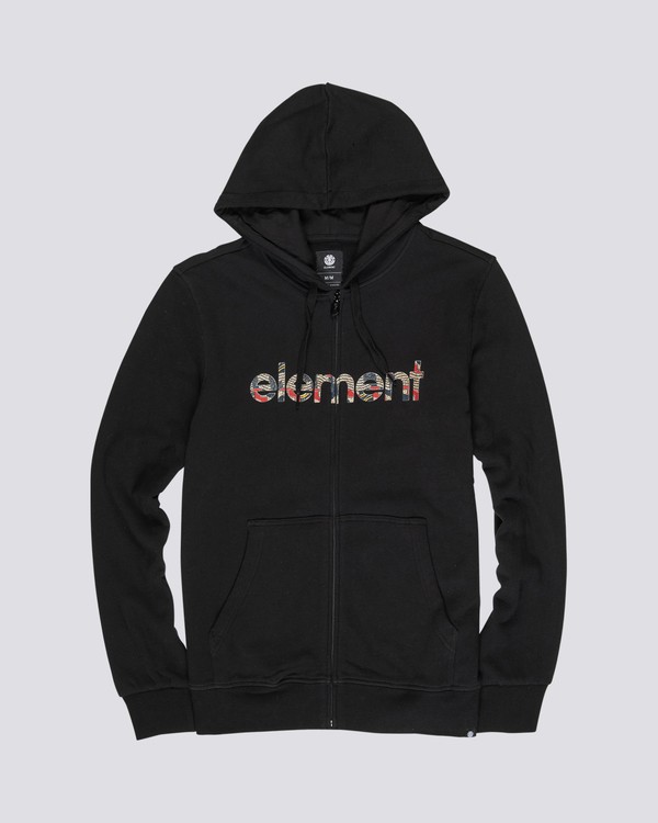 0 Origins - Hoodie-Jacke für Herren Schwarz S1ZHA3ELP0 Element