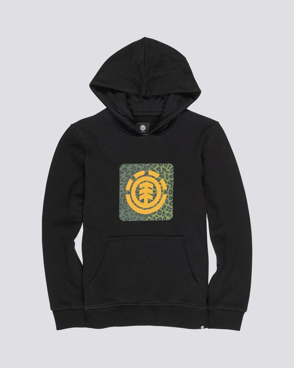 0 Leopard - Hoodie for Boys Black S2HOA6ELP0 Element