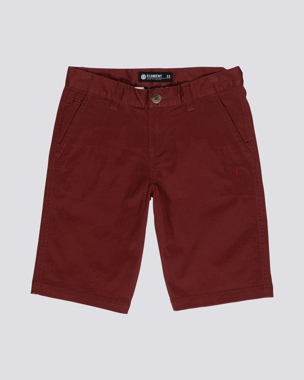 0 Howland Classic - Short pour Garçon Rouge S2WKA1ELP0 Element