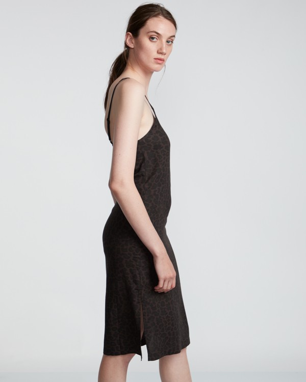 4 Roberta - V-Neck Dress for Women Black S3DRA1ELP0 Element