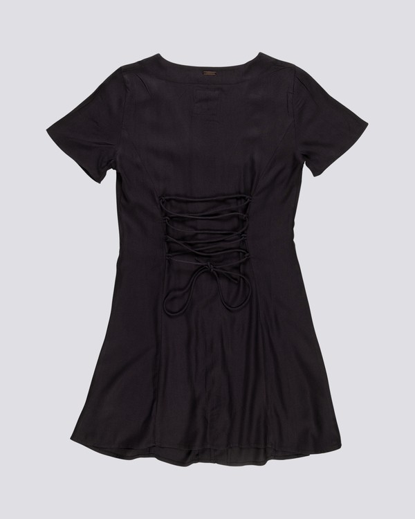 1 Sue Twill - Short Sleeve Dress for Women Black S3DRA5ELP0 Element