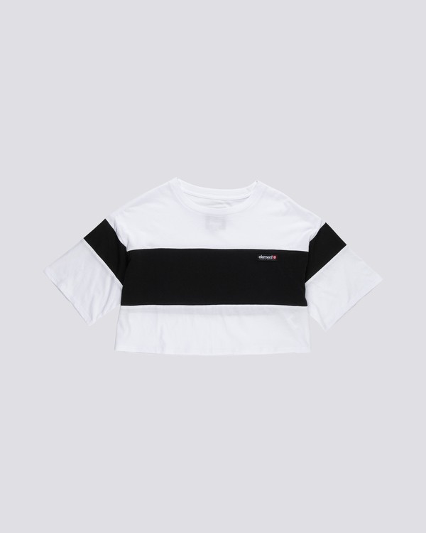 0 Tri Block - kurzärmeliges Top für Damen  S3KTA2ELP0 Element