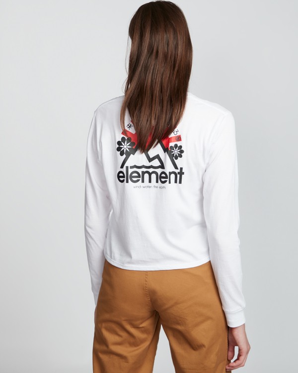 2 Rising Crop - Longsleeve aus Bio-Baumwolle für Damen  S3LSA2ELP0 Element