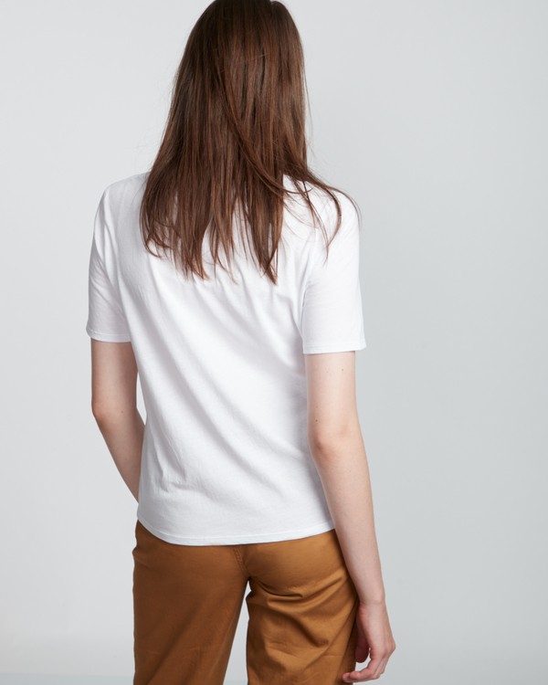 2 Element Logo - Organic Cotton Short Sleeve T-Shirt for Women White S3SSA1ELP0 Element