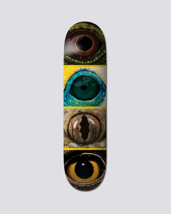 0 National Geographic 8" Nat Geo Eye Quad - Skate Decks  S4DCB4ELP0 Element