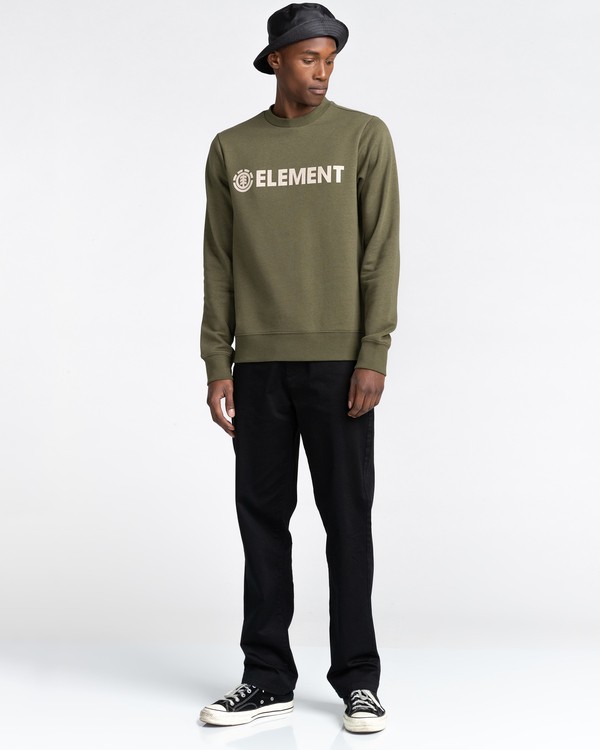 2 Blazin - Sweat pour Homme Vert U1CRA1ELF0 Element