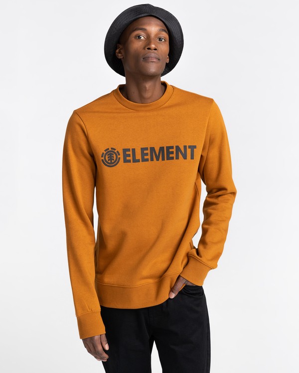 1 Blazin - Sudadera para Hombre Marron U1CRA1ELF0 Element
