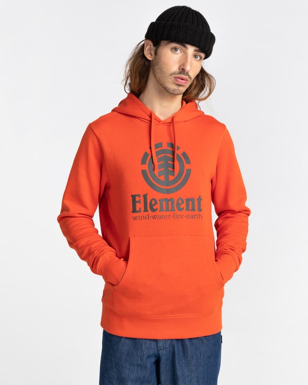 1 Vertical - Sweat à capuche pour Homme Rouge U1HOB3ELF0 Element