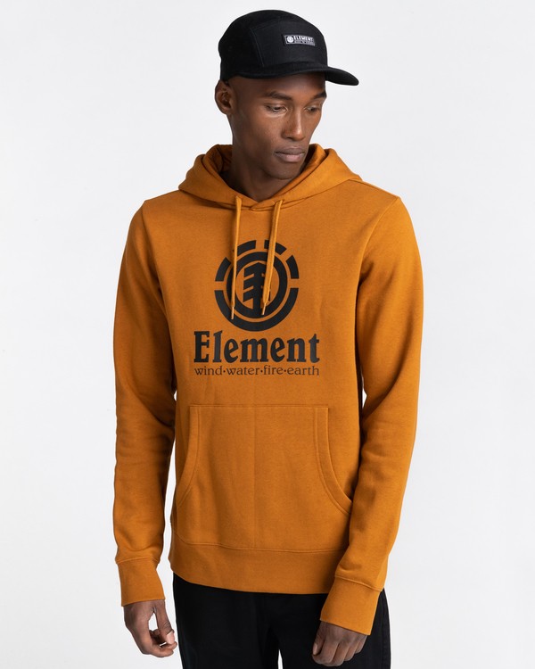 1 Vertical - Sudadera con Capucha para Hombre Marron U1HOB3ELF0 Element