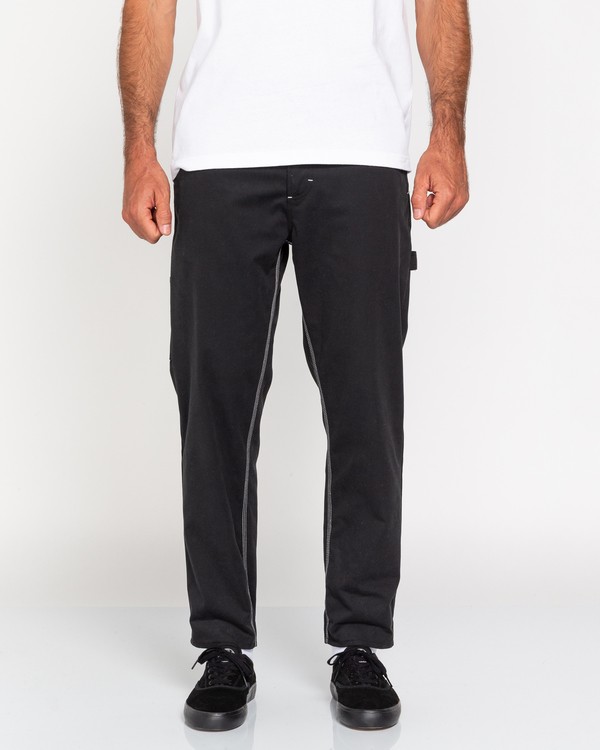 2 Highwater Work - Cropped Trousers for Men Black U1PTB8ELF0 Element